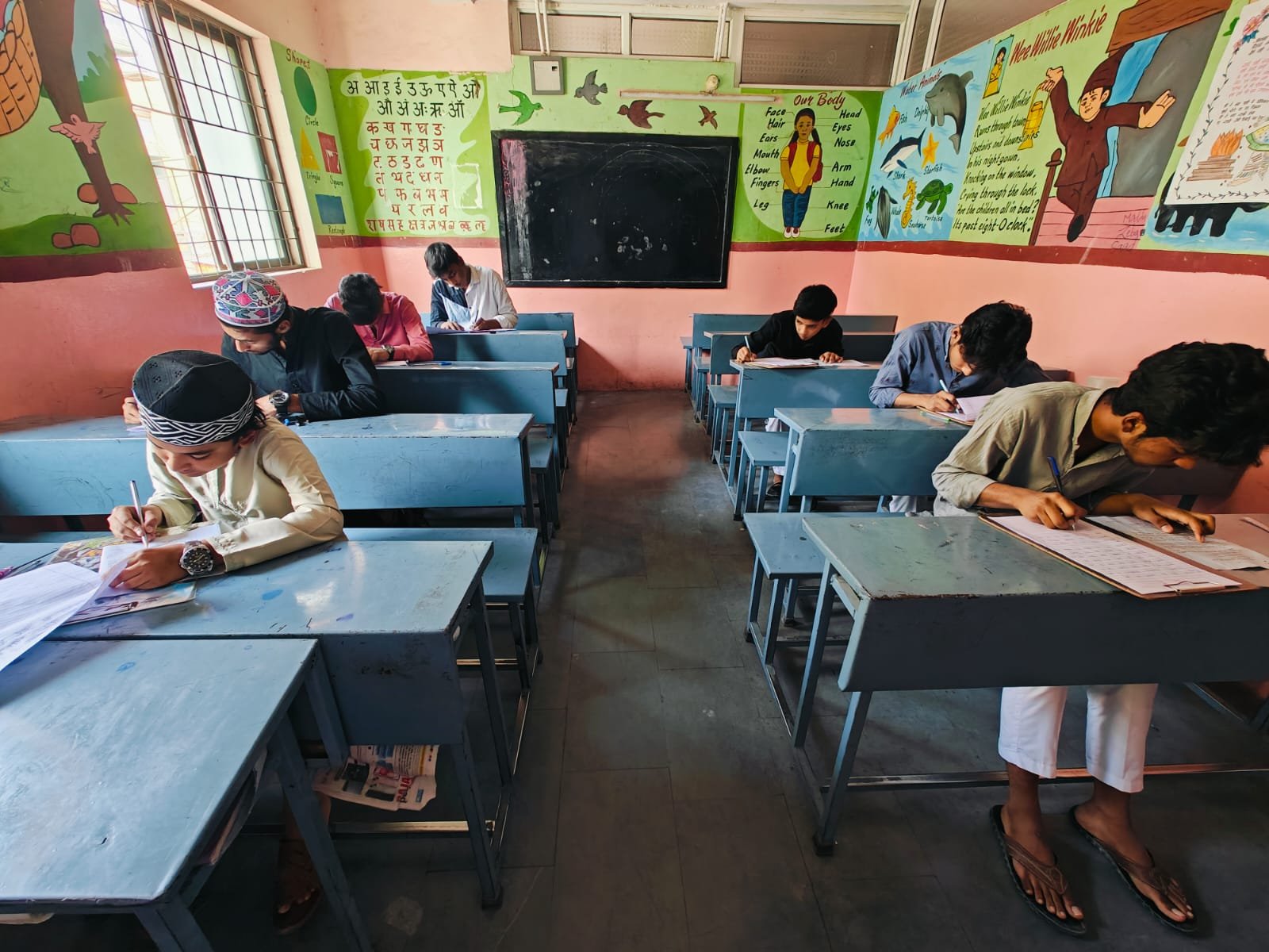 Classroom learning at Hamza Islamic School